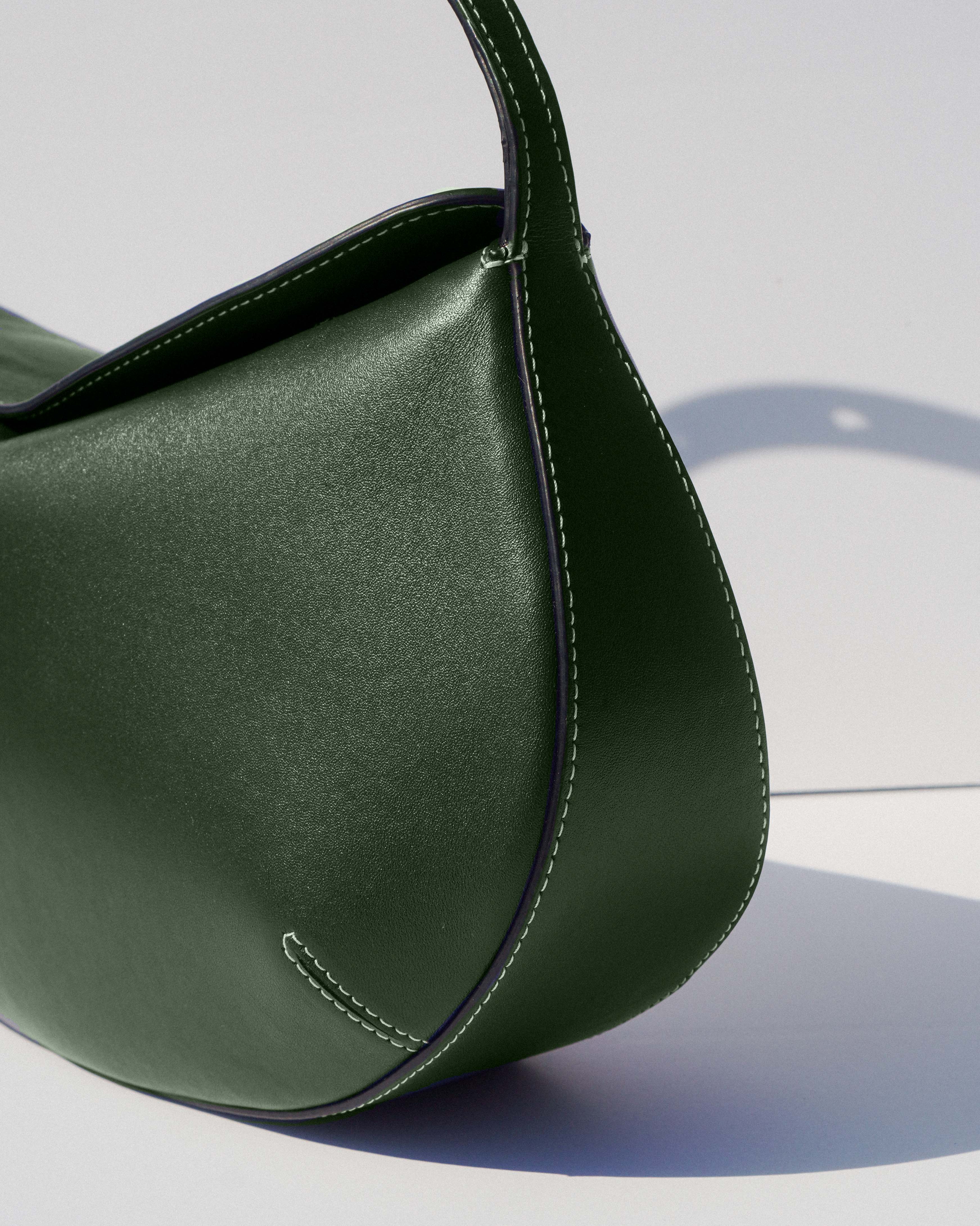 Nina Shoulder Bag | Olive Leather | 324 New York Bags